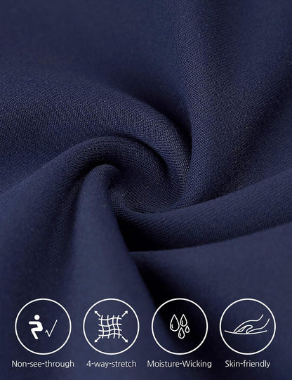 5"/10" Biker Shorts Women High Waisted Workout Athletic Yoga Running Compression Long Shorts with 2 Hidden Pockets